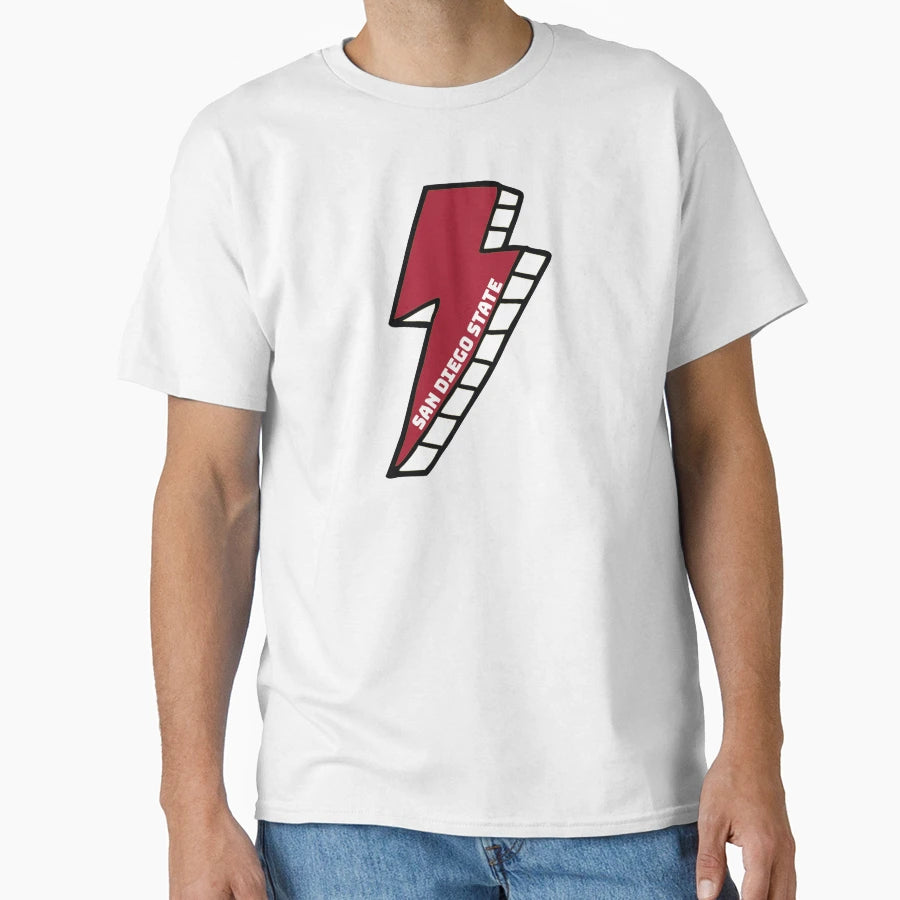 San Diego State Lightning Bolt T-Shirt - Aesthetic Graphic for Adults - T-Shirt, Sweatshirt, Hoodie
