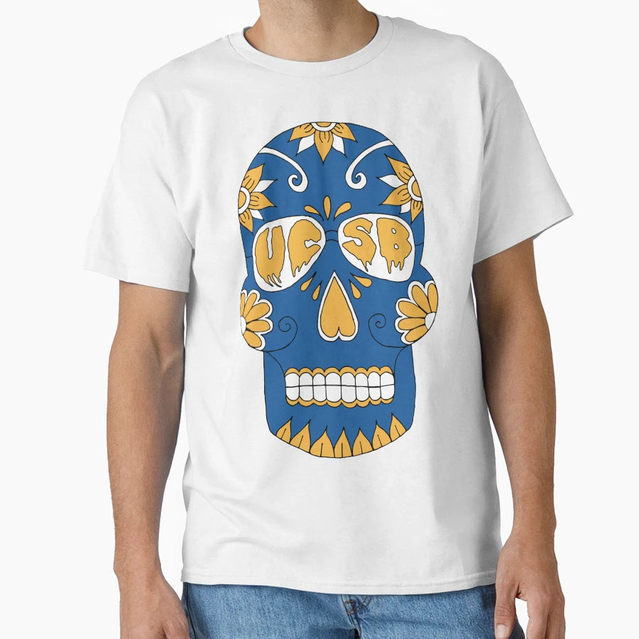 Santa Barbara Skull T-Shirt - Streetwear Style Unisex - T-Shirt, Sweatshirt, Hoodie