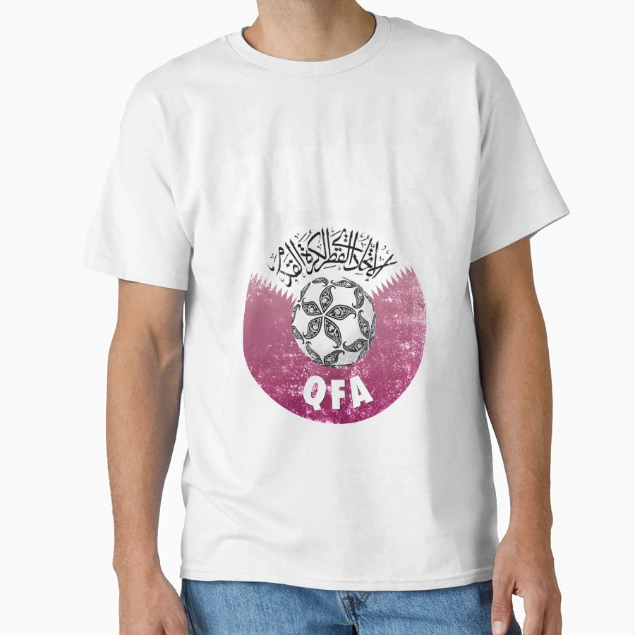 Qatar Soccer Flag Team Support Gift T-Shirt - Novelty Apparel for Adults - T-Shirt, Sweatshirt, Hoodie