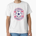 Two Color Football Round Emblem T-Shirt - Graphic Print Men Women - T-Shirt, Sweatshirt, Hoodie