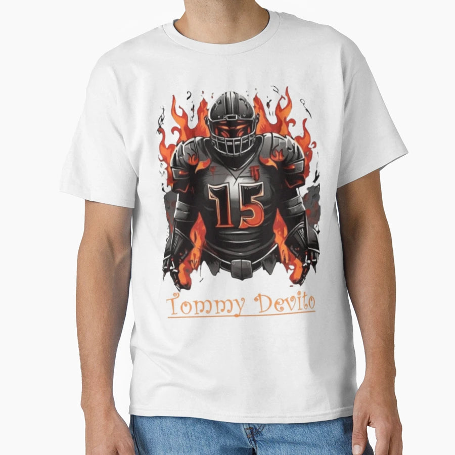 Tommy Devito 15 Fire T-Shirt - Casual Everyday Wear for Adults - T-Shirt, Sweatshirt, Hoodie