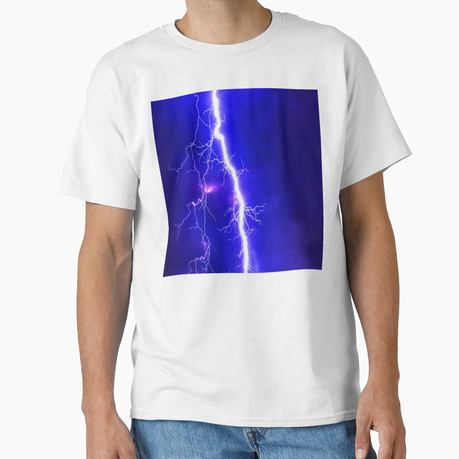 White Lightning T-Shirt - Aesthetic Graphic Unisex - T-Shirt, Sweatshirt, Hoodie