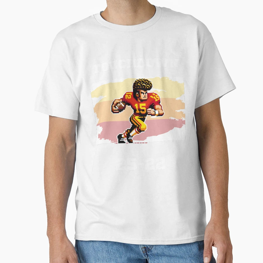 Throwback Football T-Shirt - Custom Art Print Men Women - T-Shirt, Sweatshirt, Hoodie