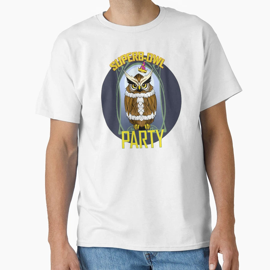 Superb Owl Party T-Shirt - Trendy Graphic Unisex - T-Shirt, Sweatshirt, Hoodie