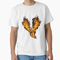 Phoenix Ablaze Reborn Fire T-Shirt - Minimalist Print Unisex - T-Shirt, Sweatshirt, Hoodie