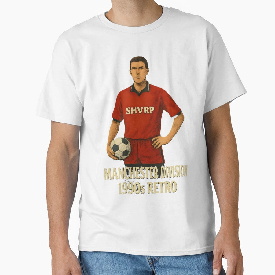 Manchester Division 1990S Kit Full T-Shirt - Unique Graphic for Adults - T-Shirt, Sweatshirt, Hoodie