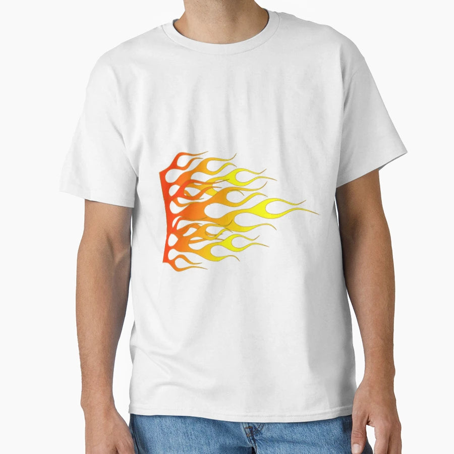 Red Hot Rod Flames T-Shirt - Graphic Print Men Women - T-Shirt, Sweatshirt, Hoodie