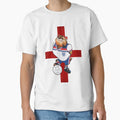 Bulldog Bobby England T-Shirt - Trendy Graphic for Adults - T-Shirt, Sweatshirt, Hoodie