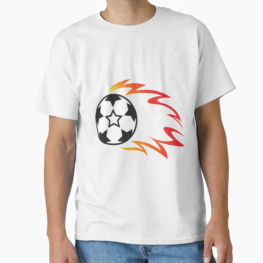 Football Fire Ball Football Ball Getters T-Shirt - Minimalist Print Unisex - T-Shirt, Sweatshirt, Hoodie