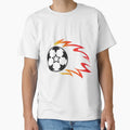 Football Fire Ball Football Ball Getters T-Shirt - Minimalist Print Unisex - T-Shirt, Sweatshirt, Hoodie
