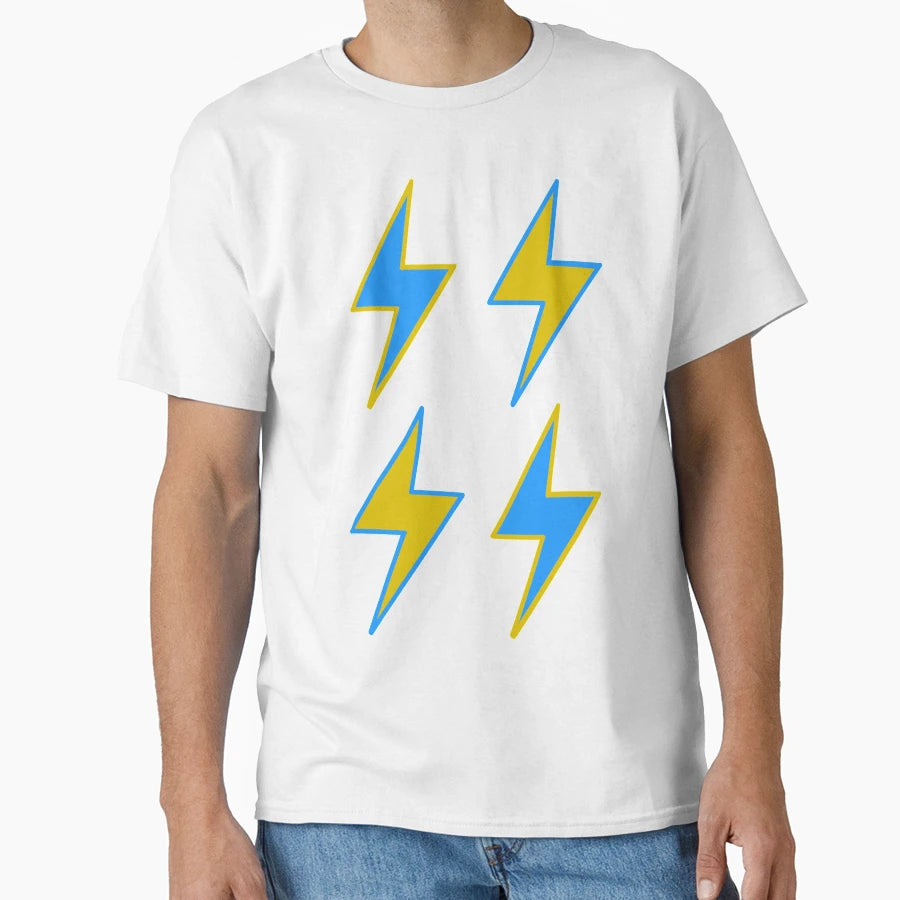 Blue And Yellow Lightning Pack T-Shirt - Custom Art Print Unisex - T-Shirt, Sweatshirt, Hoodie