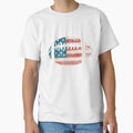 American Football Patriotic Sports T-Shirt - Graphic Print Men Women - T-Shirt, Sweatshirt, Hoodie