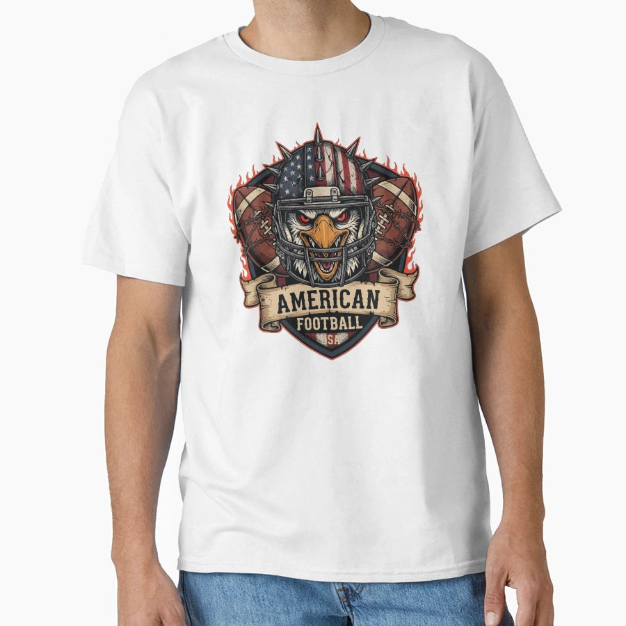 American Football Eagle Patriotic T-Shirt - Fun Novelty Design for Adults - T-Shirt, Sweatshirt, Hoodie