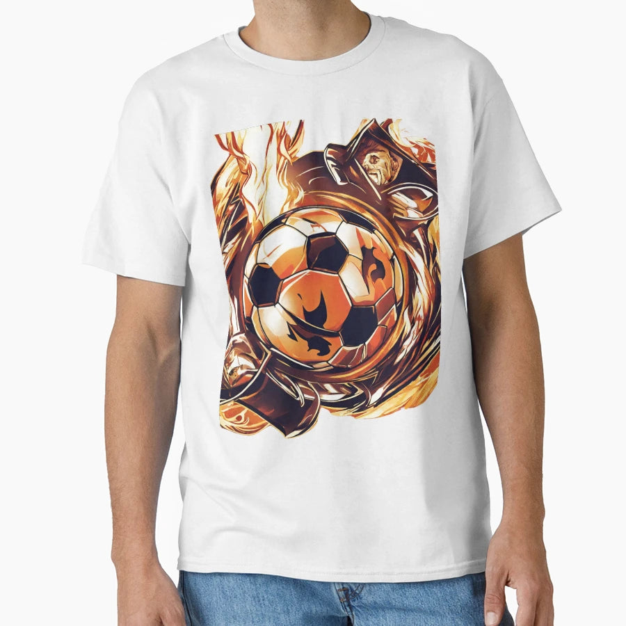 New Football Fire Ball Champion T-Shirt - Graphic Print for Adults - T-Shirt, Sweatshirt, Hoodie