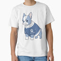 Georgetown Blue Bulldog T-Shirt - Unique Graphic for Adults - T-Shirt, Sweatshirt, Hoodie