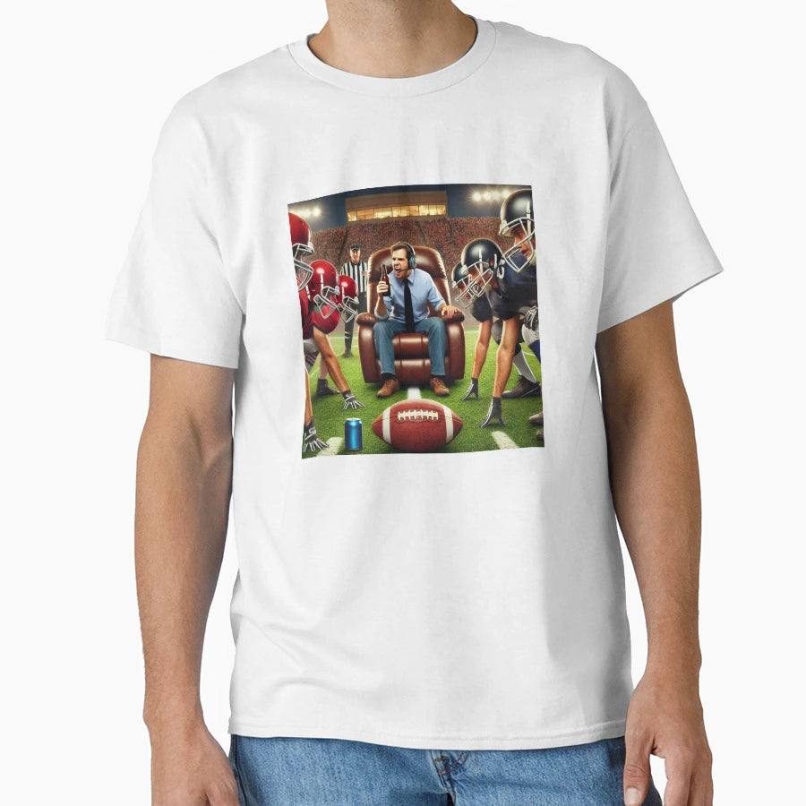 Armchair Quarterback T-Shirt - Graphic Print Men Women - T-Shirt, Sweatshirt, Hoodie
