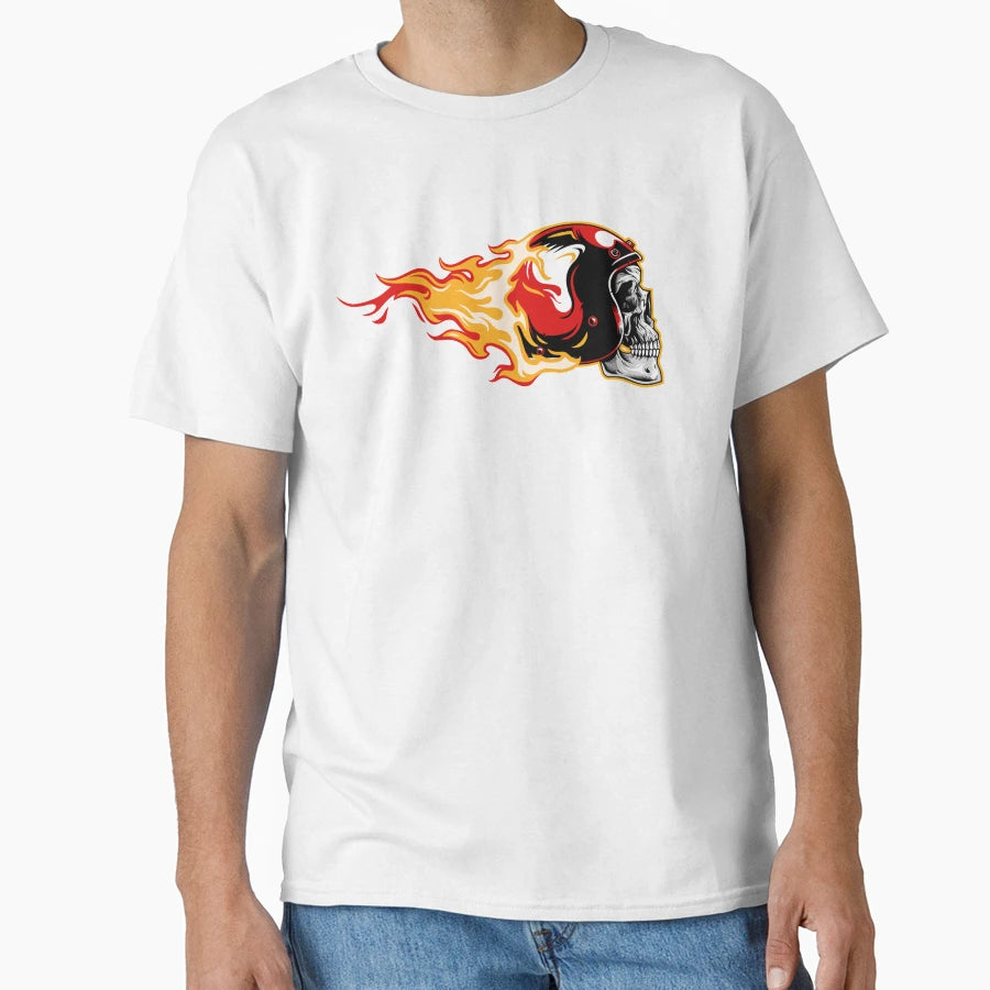 Skull Fire T-Shirt - Trendy Graphic Men Women - T-Shirt, Sweatshirt, Hoodie