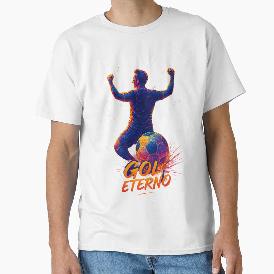 Eternal Goal Legendary Football T-Shirt - Aesthetic Graphic Men Women - T-Shirt, Sweatshirt, Hoodie