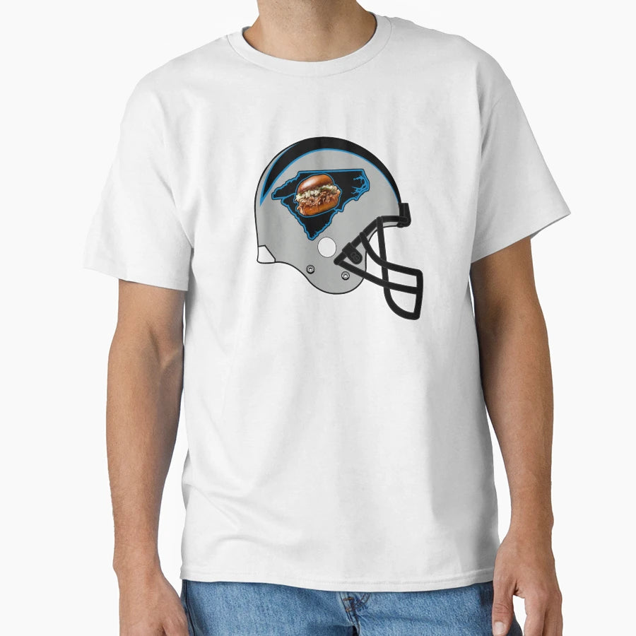 Carolina Barbecue Helmet T-Shirt - Casual Everyday Wear Men Women - T-Shirt, Sweatshirt, Hoodie