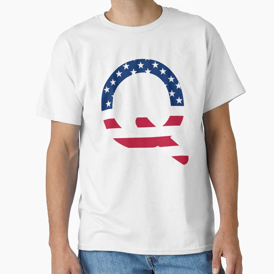 Letter Q Capital Alphabet American T-Shirt - Fun Novelty Design Men Women - T-Shirt, Sweatshirt, Hoodie