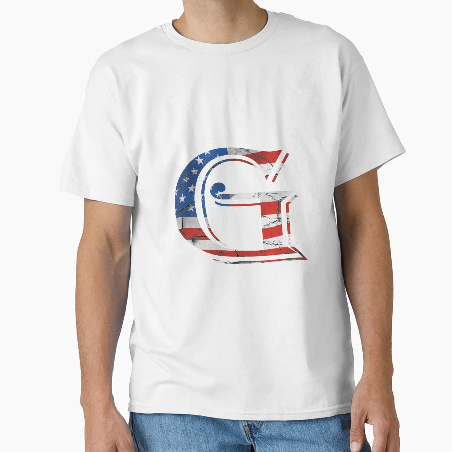 Letter G U S Flag T-Shirt - Trendy Graphic for Adults - T-Shirt, Sweatshirt, Hoodie