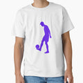 Football Blue Dribbler Player Ball Your T-Shirt - Minimalist Print Unisex - T-Shirt, Sweatshirt, Hoodie