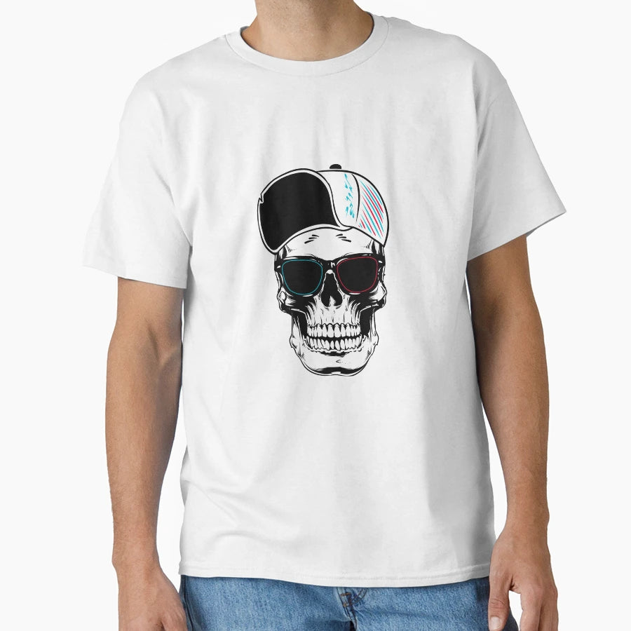 Stylish Skull T-Shirt - Novelty Apparel Men Women - T-Shirt, Sweatshirt, Hoodie