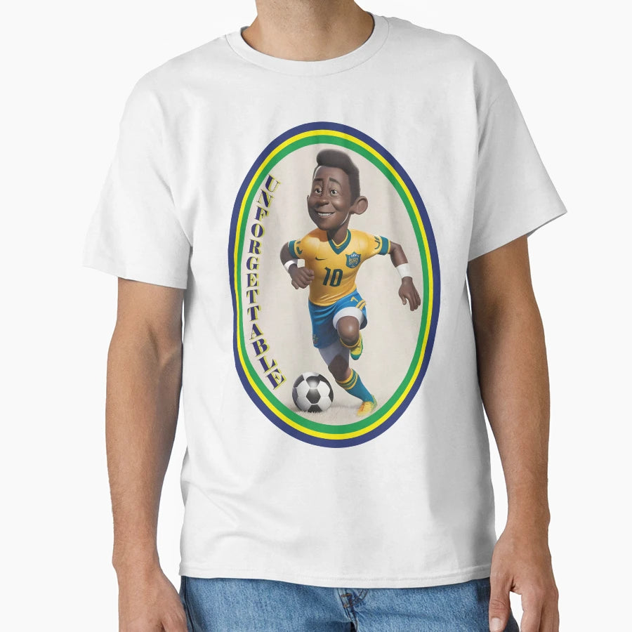Unforgettable Legend Pele T-Shirt - Trendy Graphic Men Women - T-Shirt, Sweatshirt, Hoodie