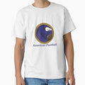Raven American Football Ball T-Shirt - Minimalist Print for Adults - T-Shirt, Sweatshirt, Hoodie