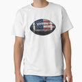 Patriotic Stars American Football T-Shirt - Unique Graphic Unisex - T-Shirt, Sweatshirt, Hoodie