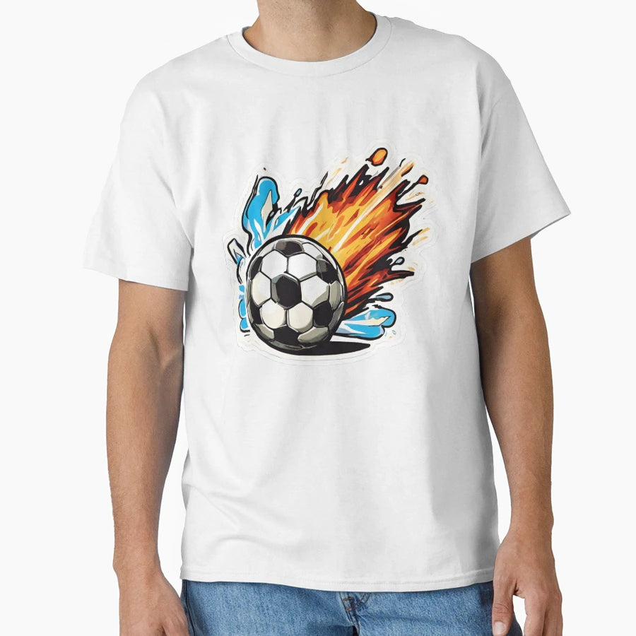 Champion Firing Ball Goal T-Shirt - Aesthetic Graphic for Adults - T-Shirt, Sweatshirt, Hoodie