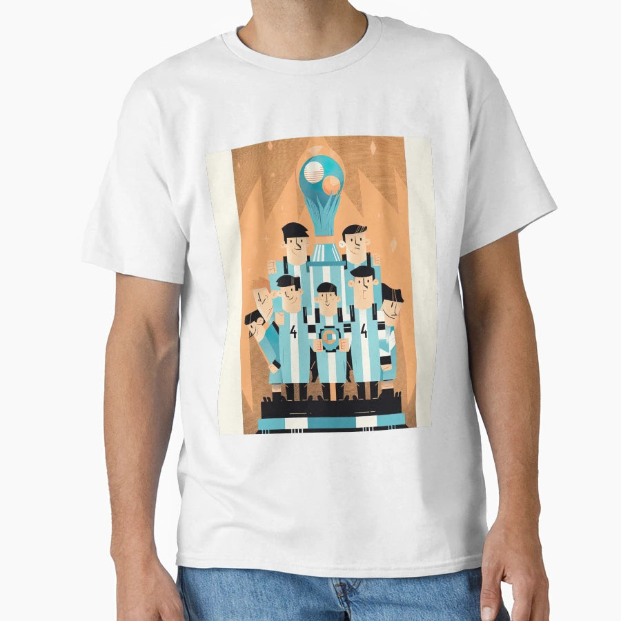 Argentina World Champion Celebration T-Shirt - Graphic Print for Adults - T-Shirt, Sweatshirt, Hoodie