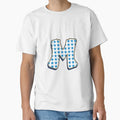 Letter M Stars T-Shirt - Minimalist Print for Adults - T-Shirt, Sweatshirt, Hoodie