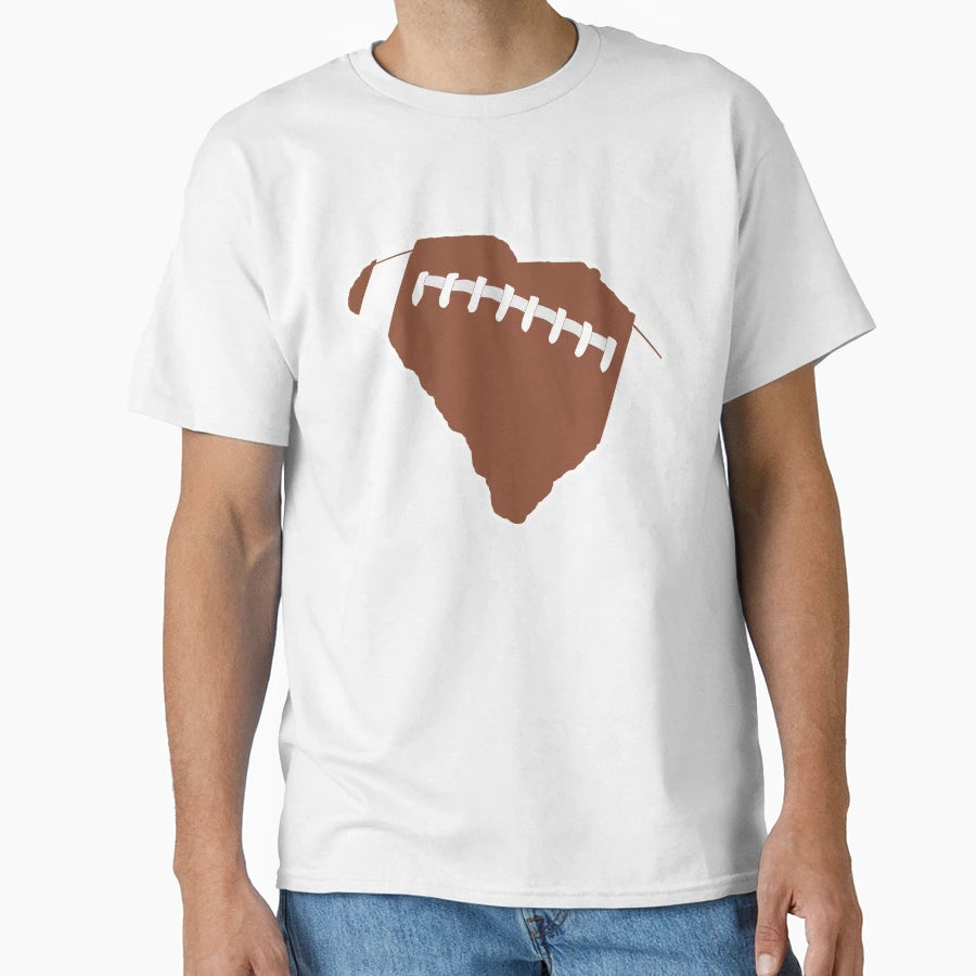 Football South Carolina Fun Football T-Shirt - Aesthetic Graphic Unisex - T-Shirt, Sweatshirt, Hoodie