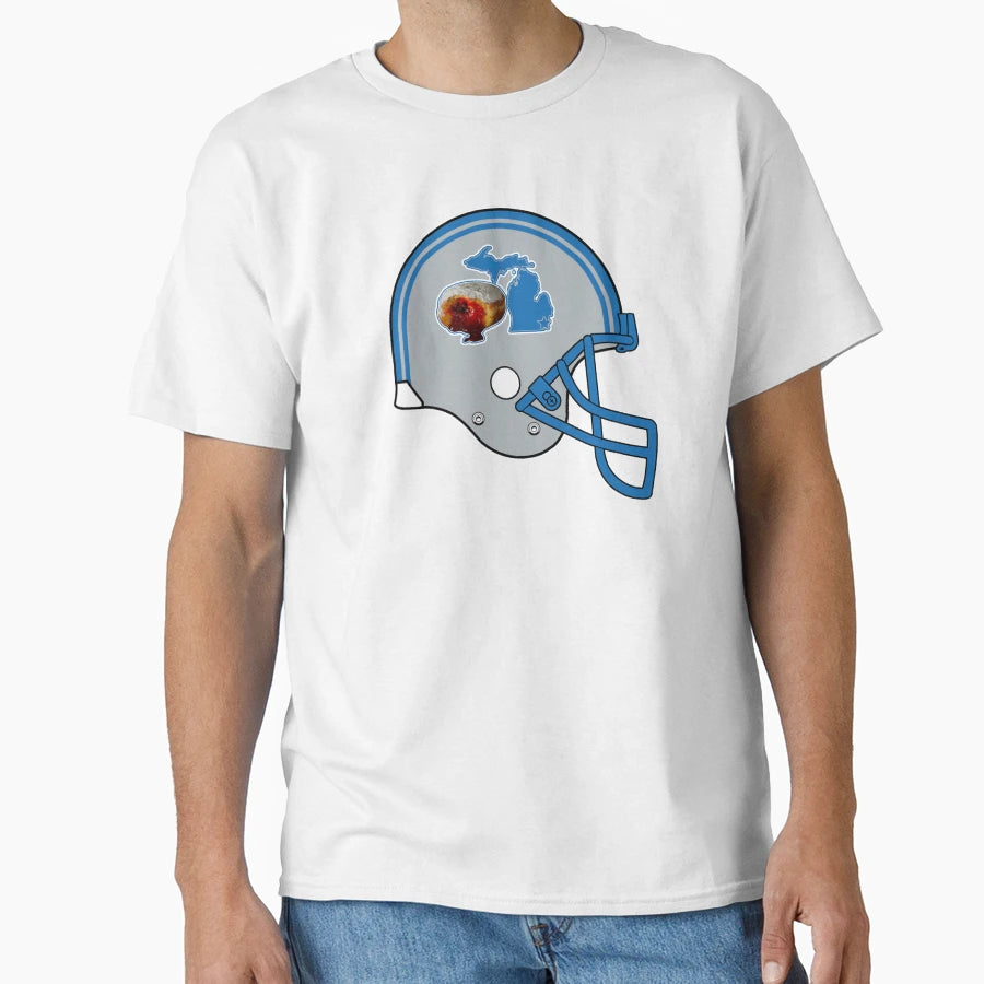 Detroit Paczki Helmet T-Shirt - Minimalist Print Unisex - T-Shirt, Sweatshirt, Hoodie