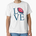 Love Football T-Shirt - Fun Novelty Design Men Women - T-Shirt, Sweatshirt, Hoodie