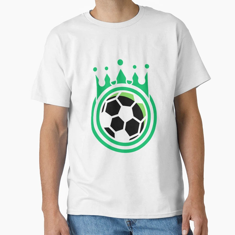 Football Green Crown Ball Football Ball T-Shirt - Streetwear Style Unisex - T-Shirt, Sweatshirt, Hoodie