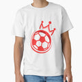 Football Red Crown 2 Ball Football Ball T-Shirt - Custom Art Print Unisex - T-Shirt, Sweatshirt, Hoodie