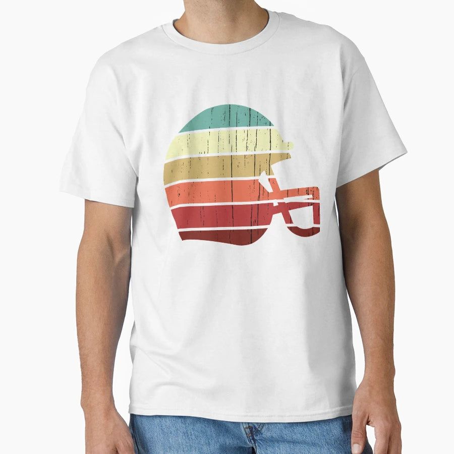 American Football Helmet Sunset T-Shirt - Fun Novelty Design Unisex - T-Shirt, Sweatshirt, Hoodie