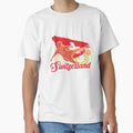 Football Soccer Switzerland Flag T-Shirt - Streetwear Style for Adults - T-Shirt, Sweatshirt, Hoodie