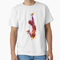American Football Player Catching Ball T-Shirt - Novelty Apparel Men Women - T-Shirt, Sweatshirt, Hoodie
