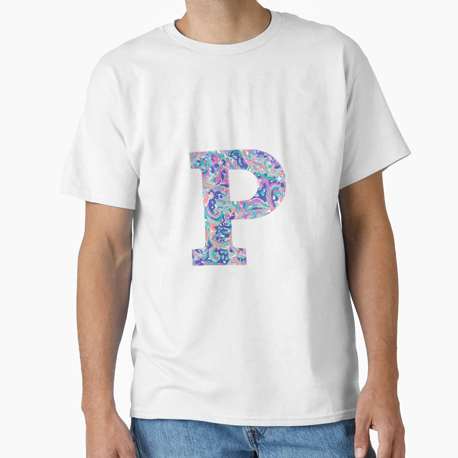 Letter P T-Shirt - Custom Art Print Men Women - T-Shirt, Sweatshirt, Hoodie