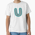 Fabric Alphabet Letter U T-Shirt - Casual Everyday Wear Unisex - T-Shirt, Sweatshirt, Hoodie
