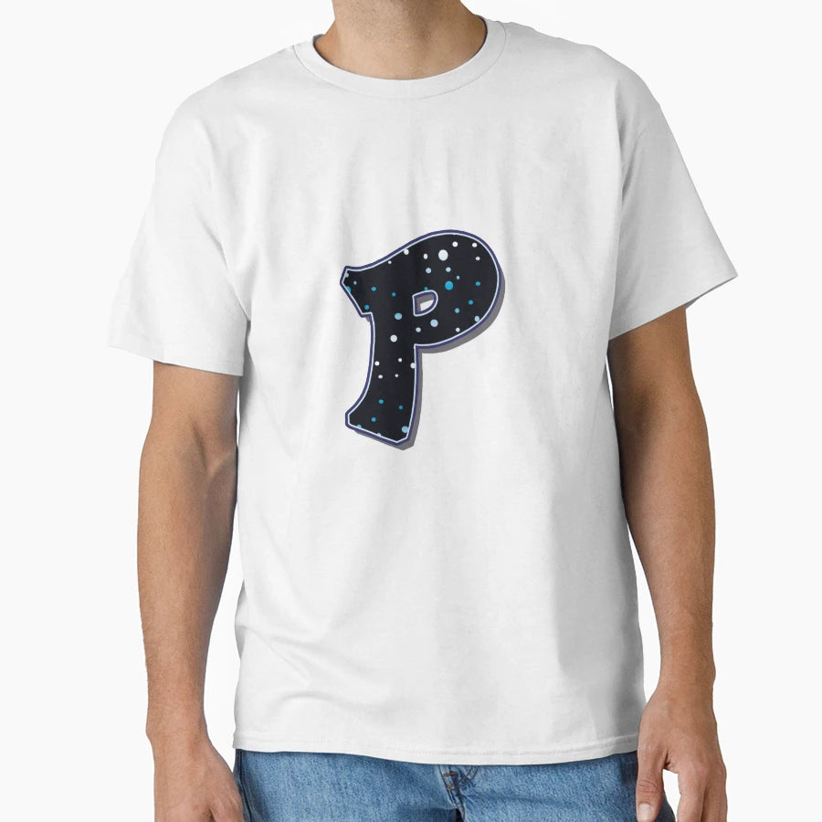 Letter P Dots T-Shirt - Trendy Graphic for Adults - T-Shirt, Sweatshirt, Hoodie