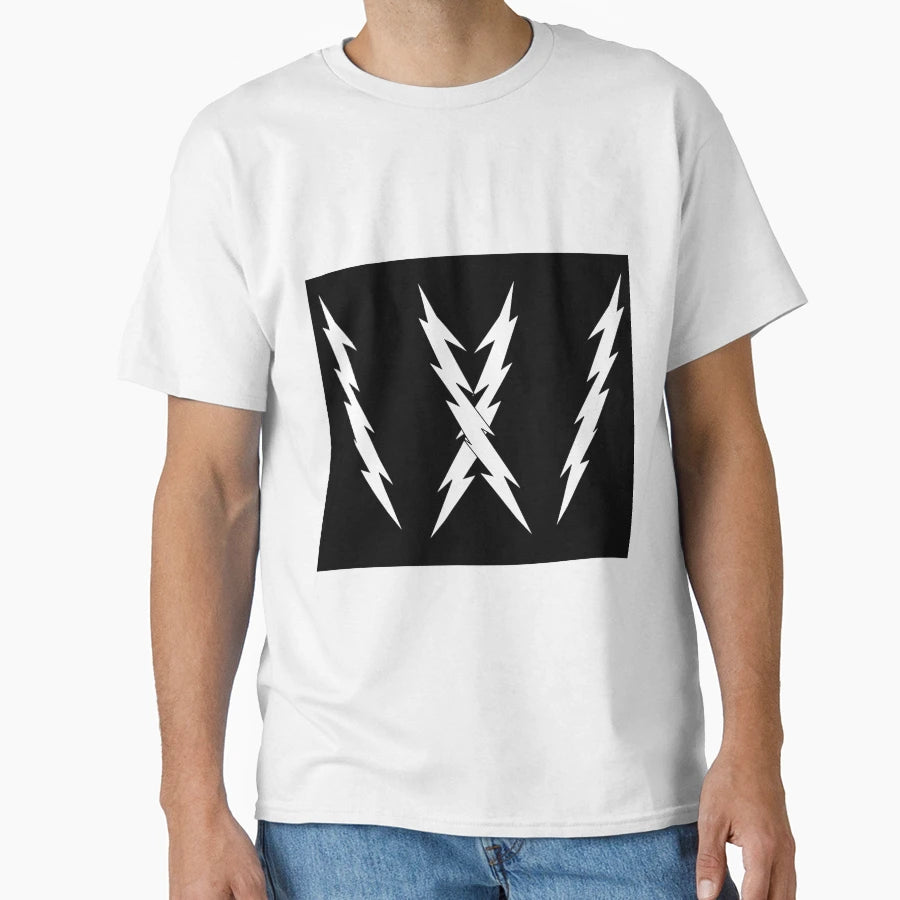 White Lightning Rods Over Black Sky T-Shirt - Graphic Print for Adults - T-Shirt, Sweatshirt, Hoodie