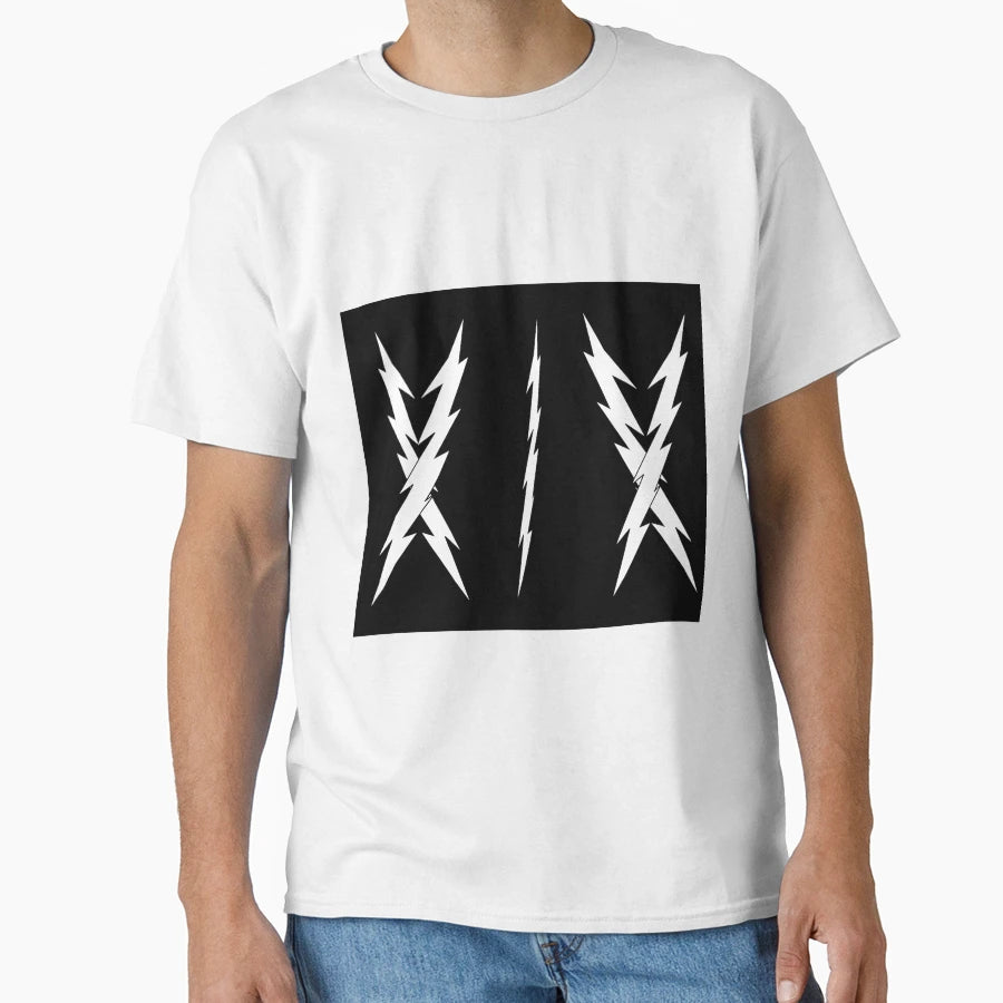 White Lightning Rods Crossed Lightning T-Shirt - Graphic Print for Adults - T-Shirt, Sweatshirt, Hoodie