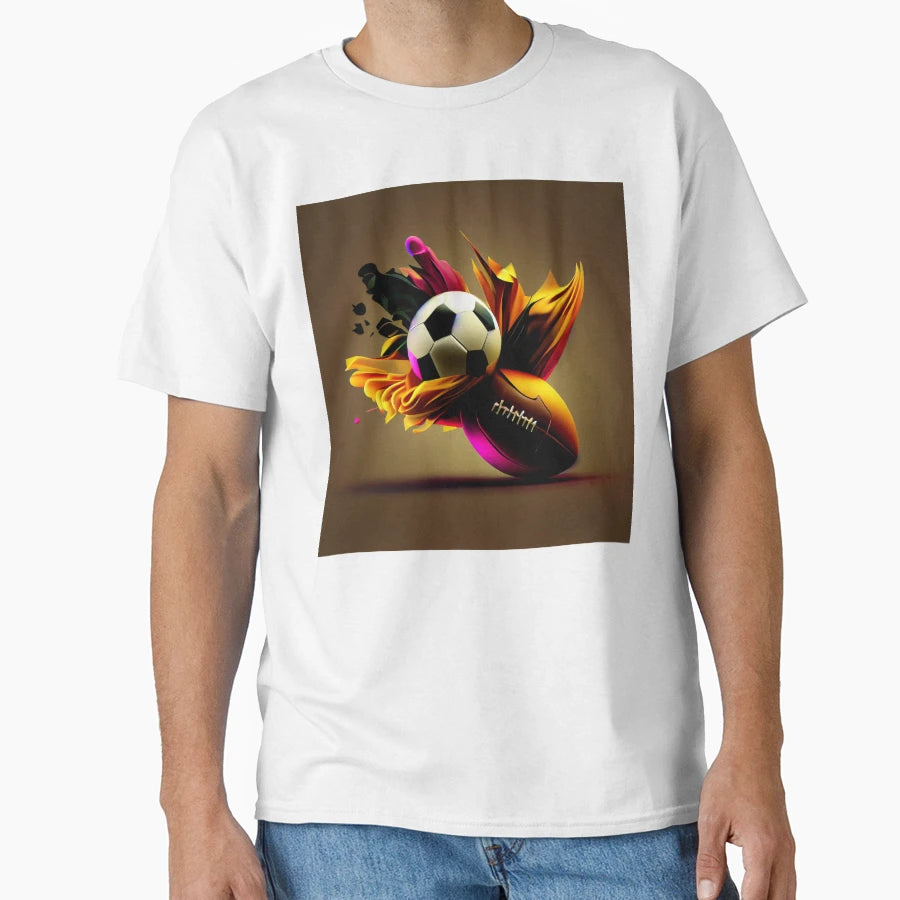 Football And Soccer Ball Motion T-Shirt - Streetwear Style for Adults - T-Shirt, Sweatshirt, Hoodie