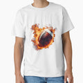 Dallas Cowboys Flaming Football T-Shirt - Aesthetic Graphic Men Women - T-Shirt, Sweatshirt, Hoodie