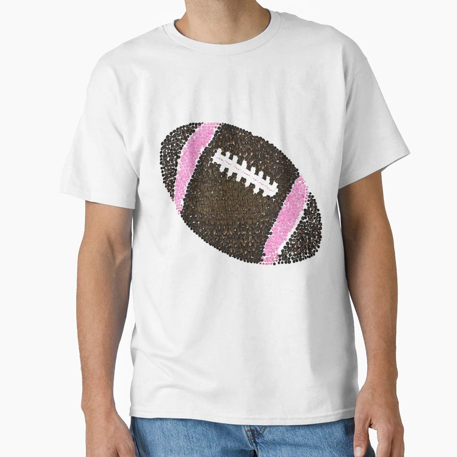 Colorful American Football Made Dots T-Shirt - Unique Graphic Unisex - T-Shirt, Sweatshirt, Hoodie