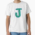 Fabric Alphabet Letter J T-Shirt - Fun Novelty Design for Adults - T-Shirt, Sweatshirt, Hoodie